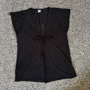 Xhilaration Open-Front Knit Beach Cover up size L